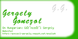 gergely gonczol business card